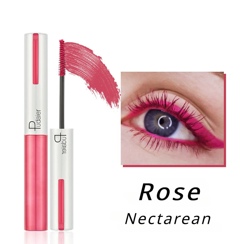 Fashion White Mascara Makeup 4D Silky Natural Long Lash Mascara Waterproof Mascara Extension Thick Lasting Curling Mascara Rimel