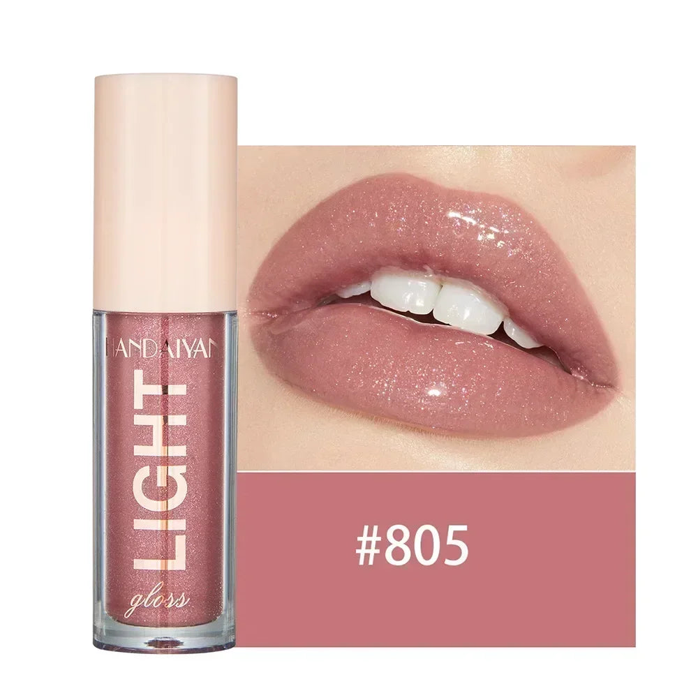 12Colors Mirror Pearl Lip Gloss Long-lasting Moisturizing Shine Glitter Lip Glaze Liquid Lipstick Women Makeup  Waterproof Glass