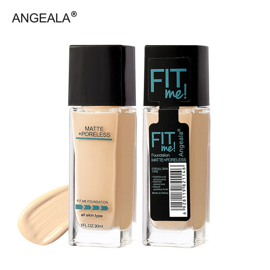 Matte Foundation 30ml Concealer Acne Mark Isolation Pump Free Liquid Foundation Cover Black Eye Circles Even Out Skin Tone