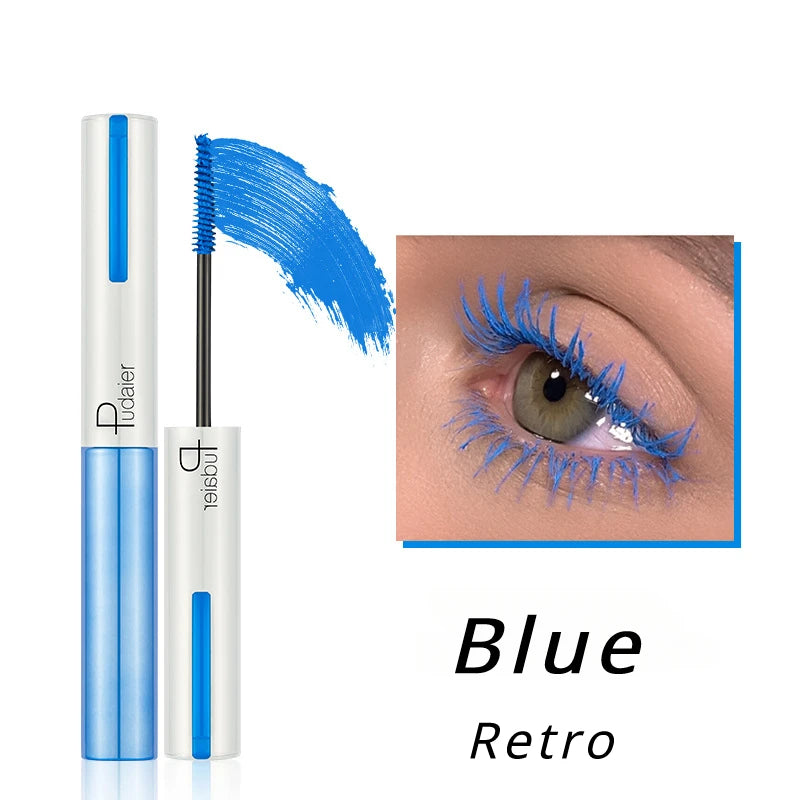 Fashion White Mascara Makeup 4D Silky Natural Long Lash Mascara Waterproof Mascara Extension Thick Lasting Curling Mascara Rimel