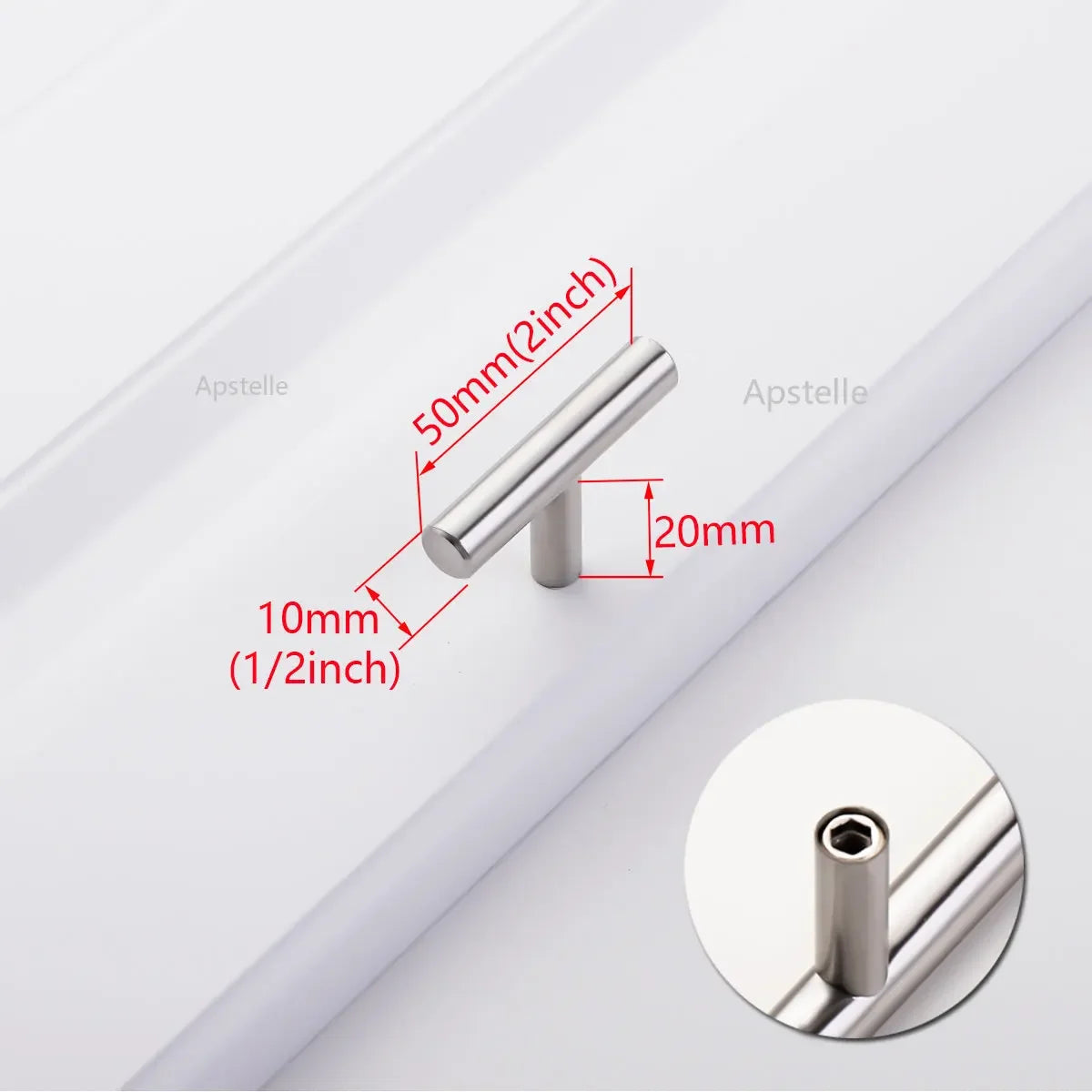Apstelle Black Golden Cupboard Handle Brushed Stainless Steel Kitchen Cabinet Door Knob Furniture Drawer Pulls Bar Handle