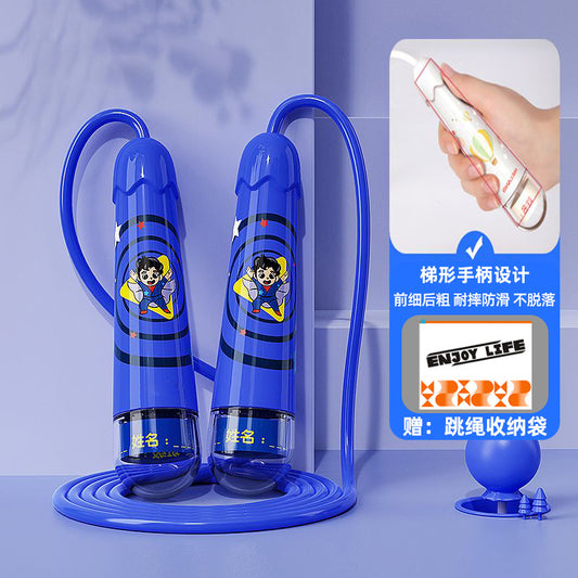 Customizable Speed Jump Rope with Transparent Handles