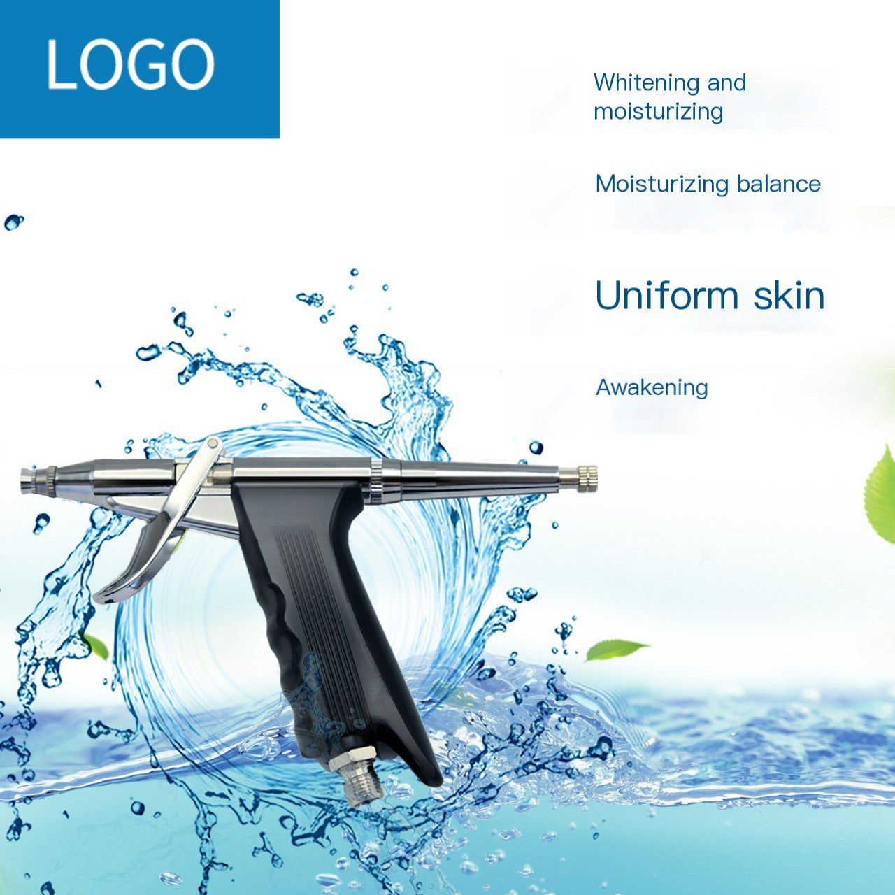 Black Pearl Gun for Beauty with Nano Mist and Oxygen