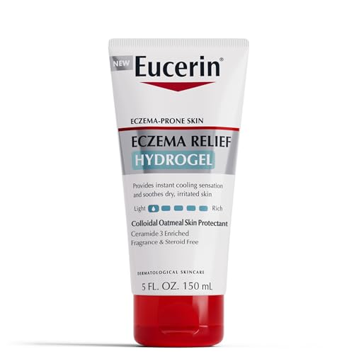 Eucerin Eczema Relief Hydrogel for Dry Itchy Eczema-Prone Skin Fragrance Free and Steroid Free Body Moisturizer for Dry Skin 5 Fl Oz Tube