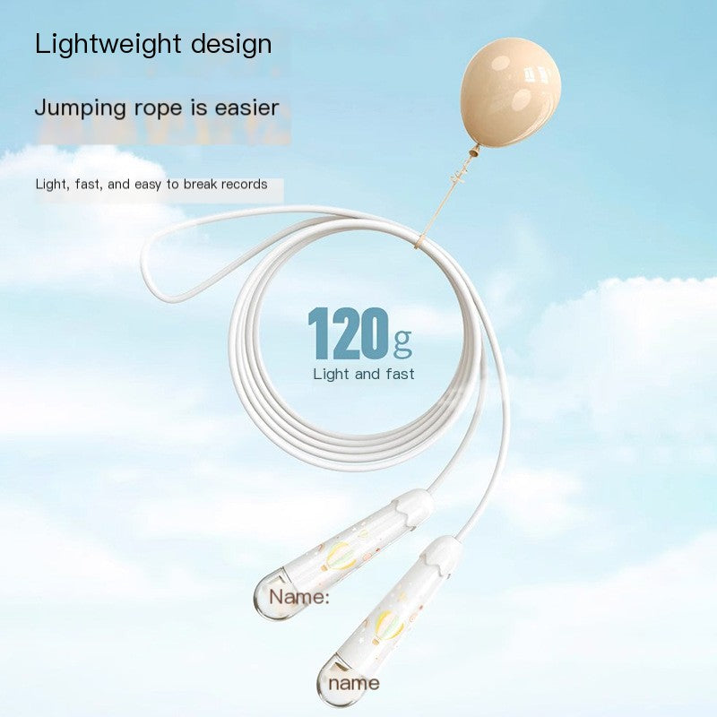 Customizable Speed Jump Rope with Transparent Handles