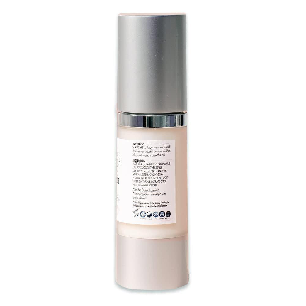 Organic Anti Aging Serum with Niacinamide Vitamin B3 Tightens Pores Reduces 1 oz