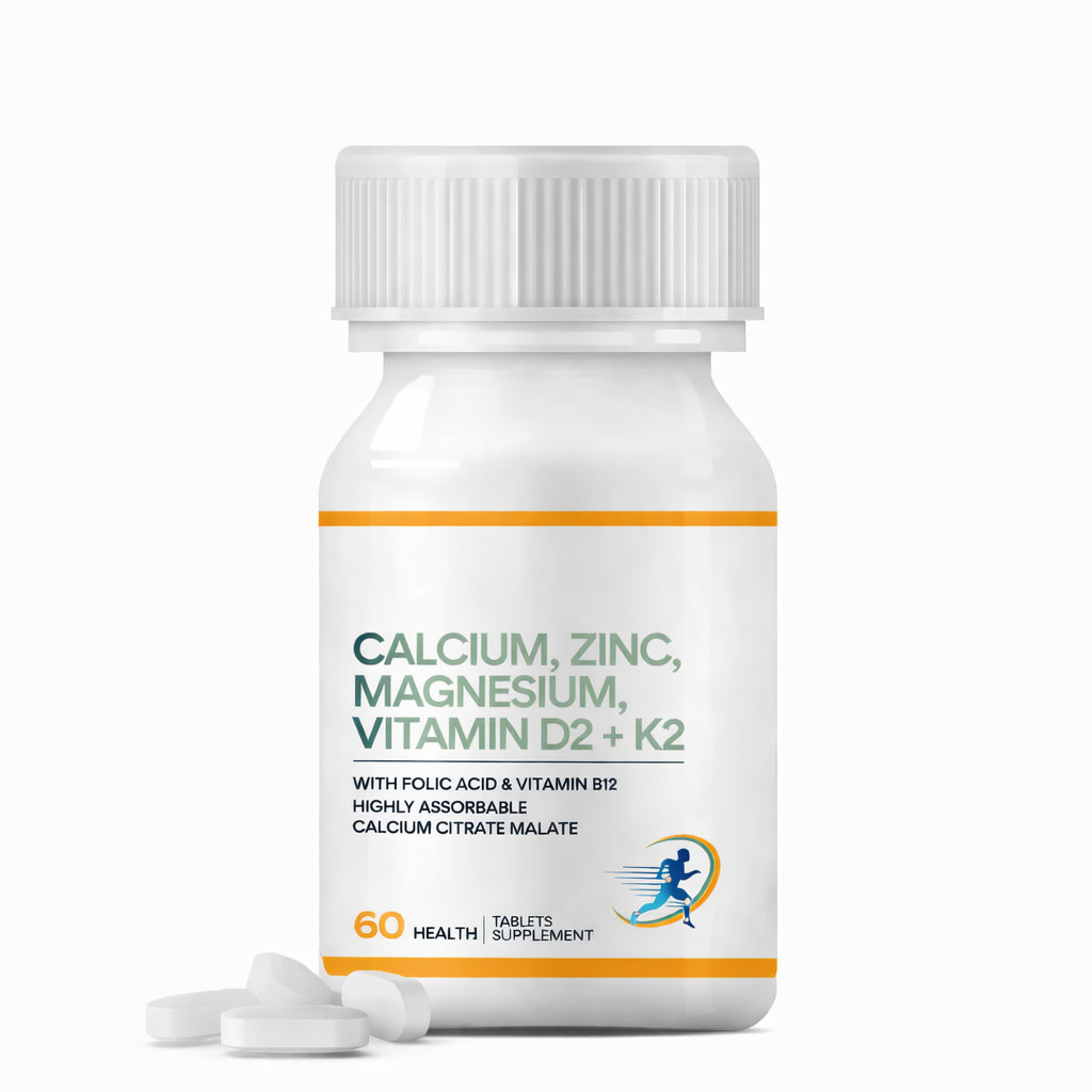 Calcium Zinc Magnesium Vitamin D2 K2 Tablets